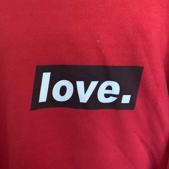 Jc Caylen “love.” Red Pullover Hoodie - Picture 2 of 5